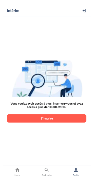 Interim Mobile App (React Native) - capture 1